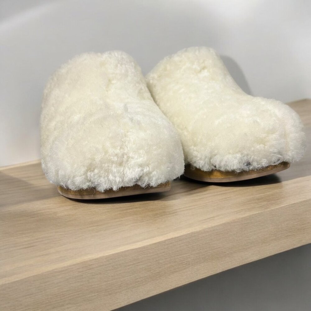 Matisse Stockholm Shearling Clogs Womens Size 7M Slip-On Block Heel Shoes Brazil - Picture 10 of 16